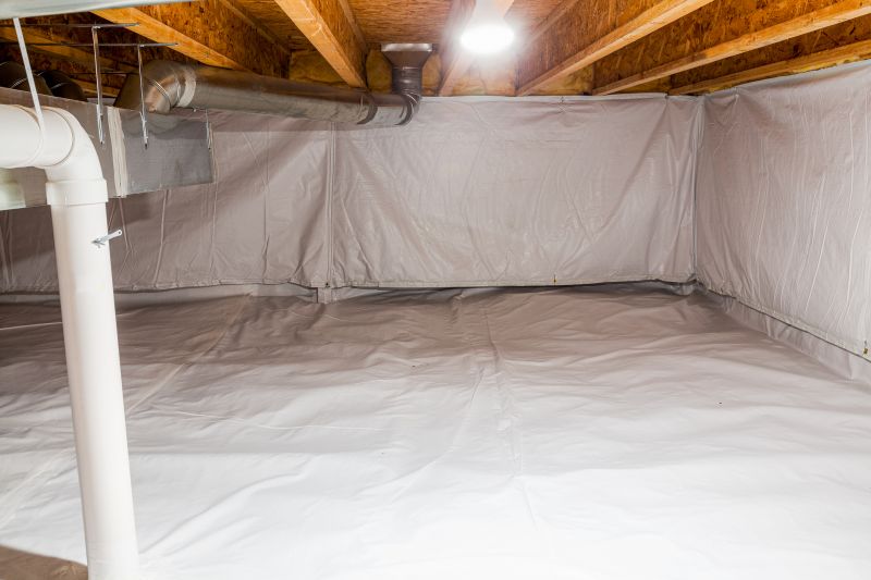 Sealed and Dry Crawlspace